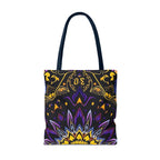 Purple & Yellow Design Tote Bag
