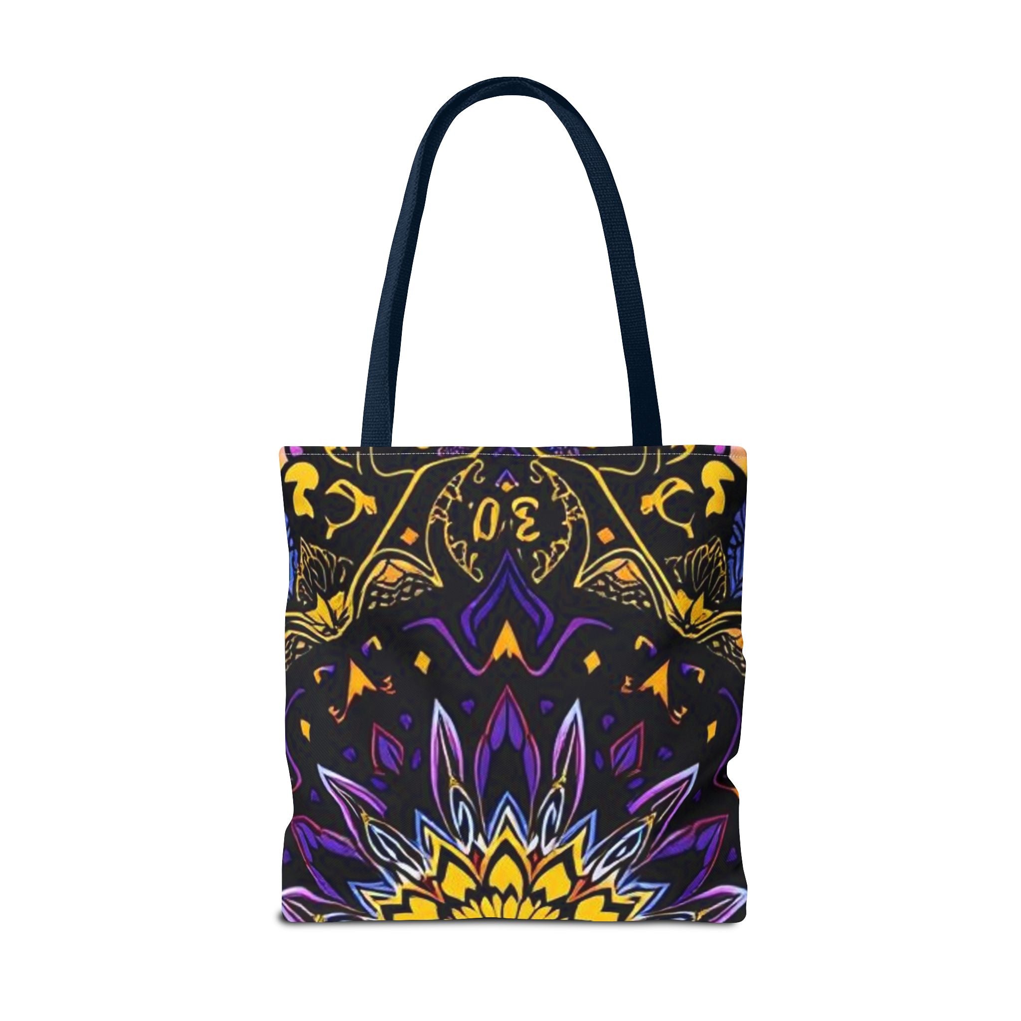 Purple & Yellow Design Tote Bag