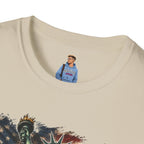 Statue of Liberty Stepping on MAGA American Flag T-Shirt — Patriotic USA Independence Day Tee