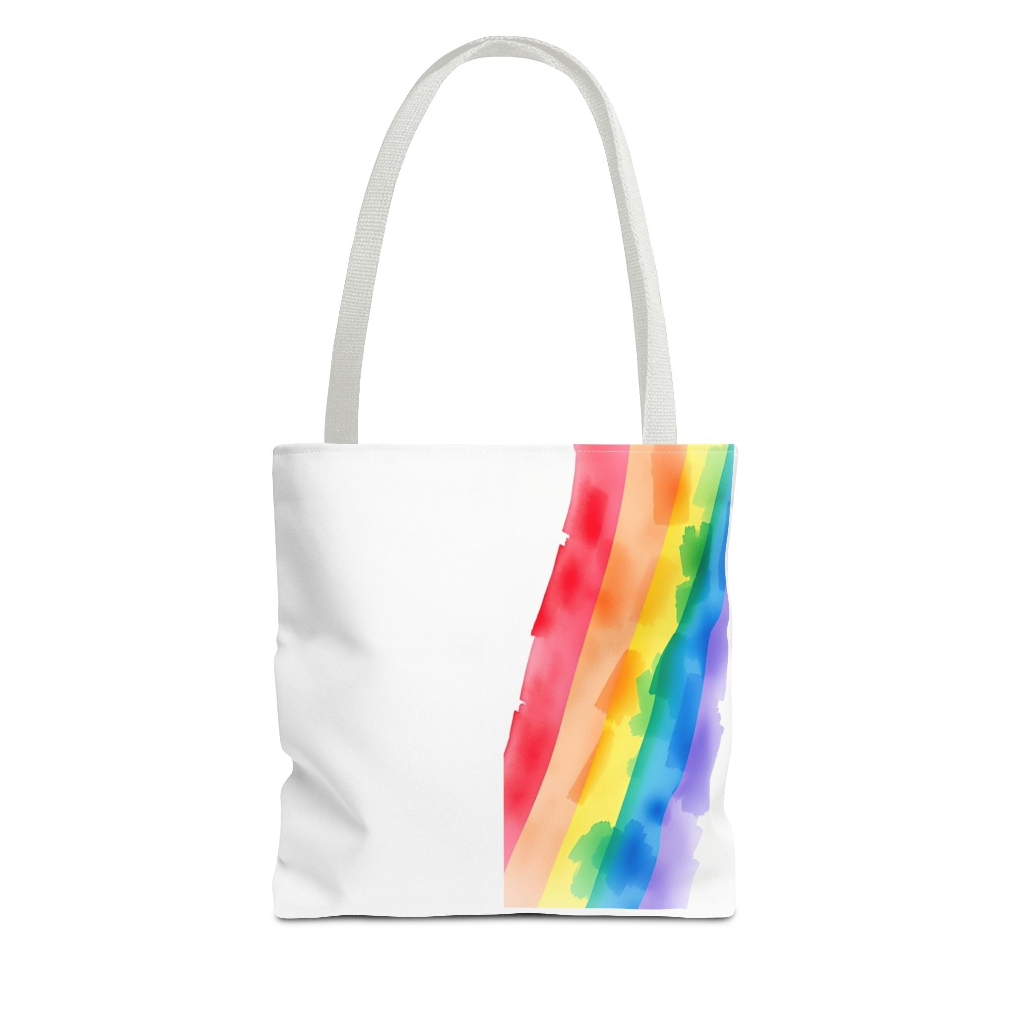 Rainbow Watercolor on Canvas Design - Tote Bag