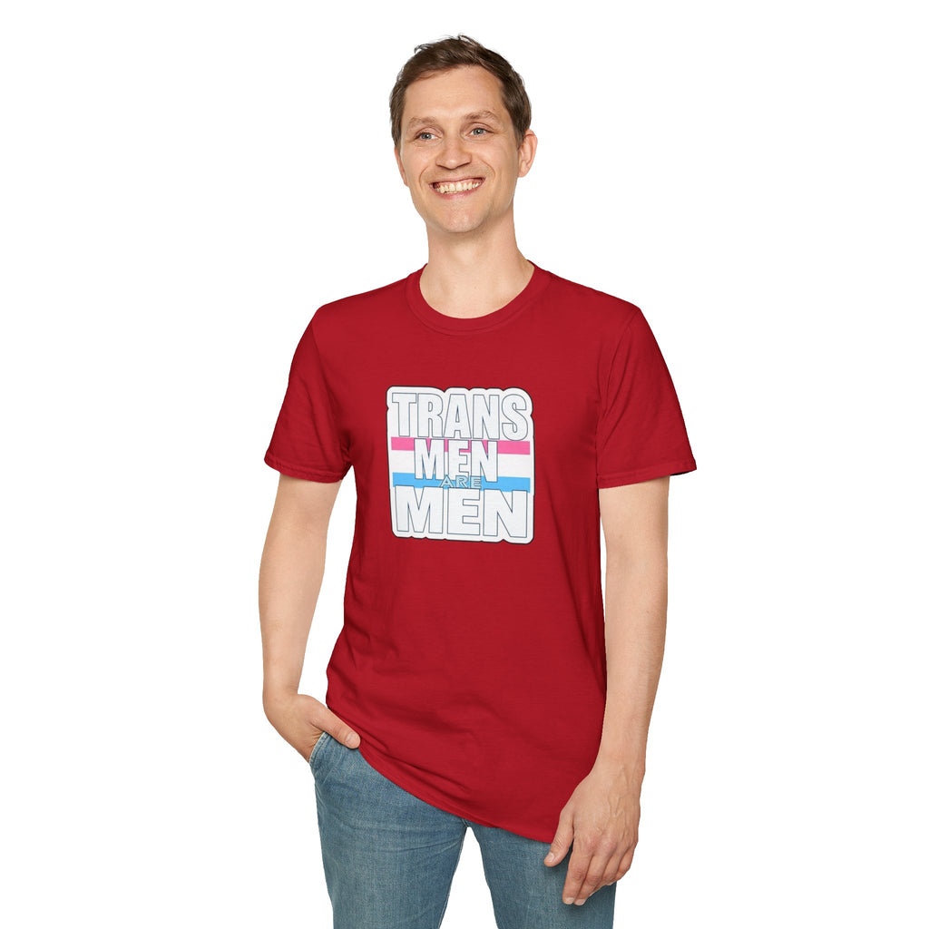 Unisex Softstyle T-Shirt - 'Trans Men Are Men' Statement Tee
