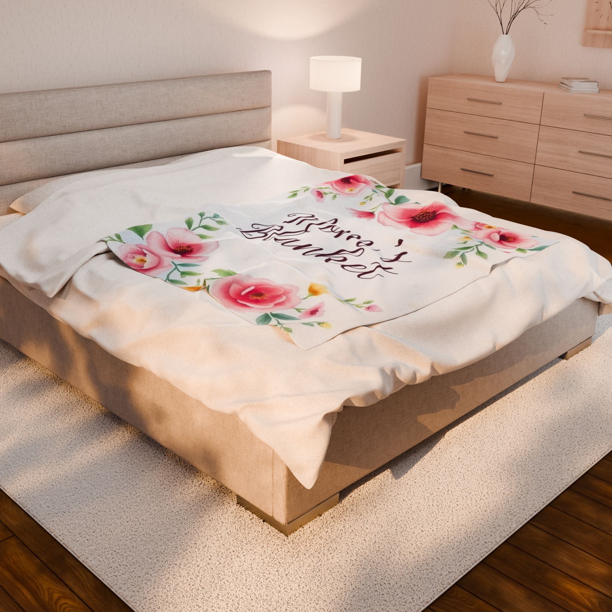 Mom's Blanket Velveteen Plush Blanket – For Comfort and Warmth