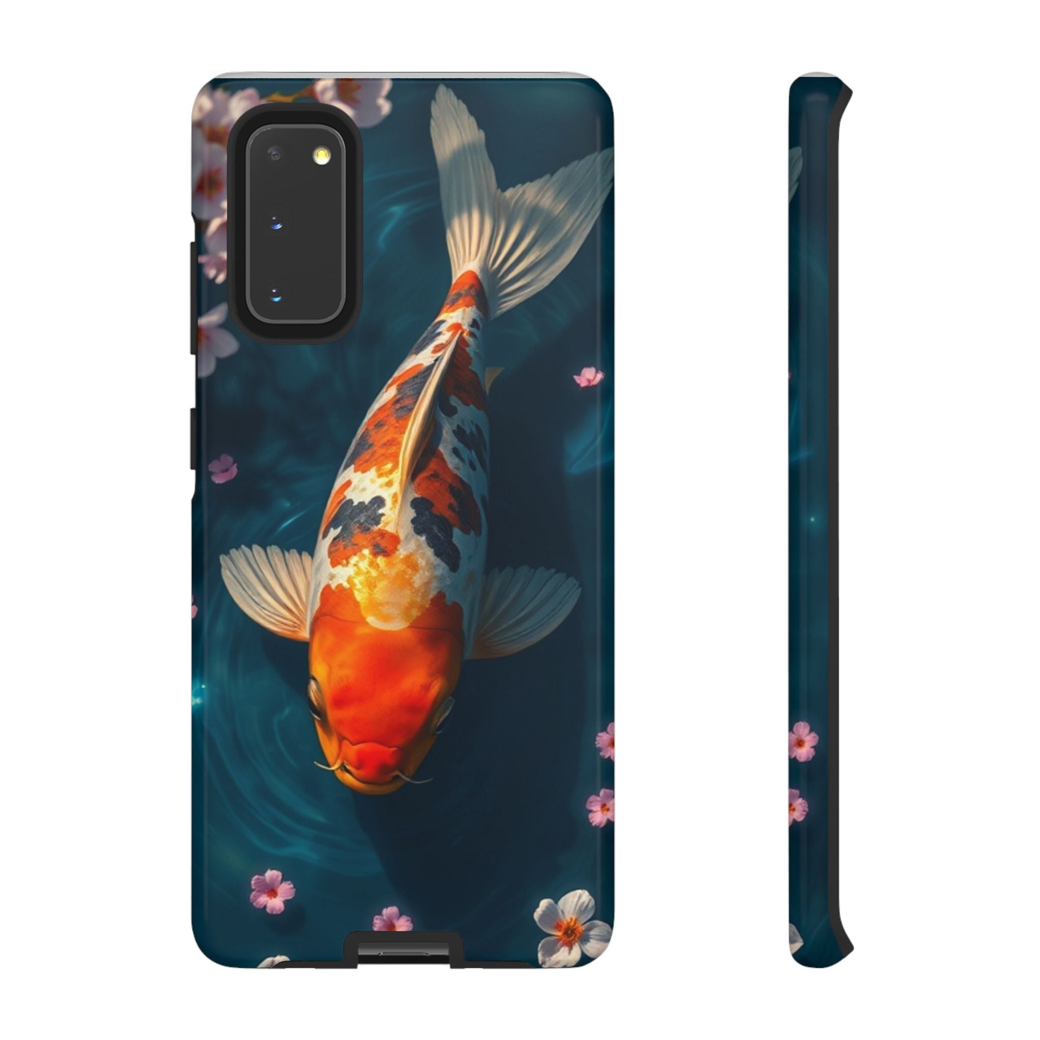 Peaceful Koi Cherry Blossom Tough Cases For Android & iPhone