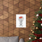 Inspirational Matte Vertical Poster - 'Be the Light'