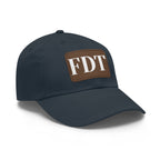Stylish Dad Hat with FDT Leather Patch - Casual Sun Protection for Dads