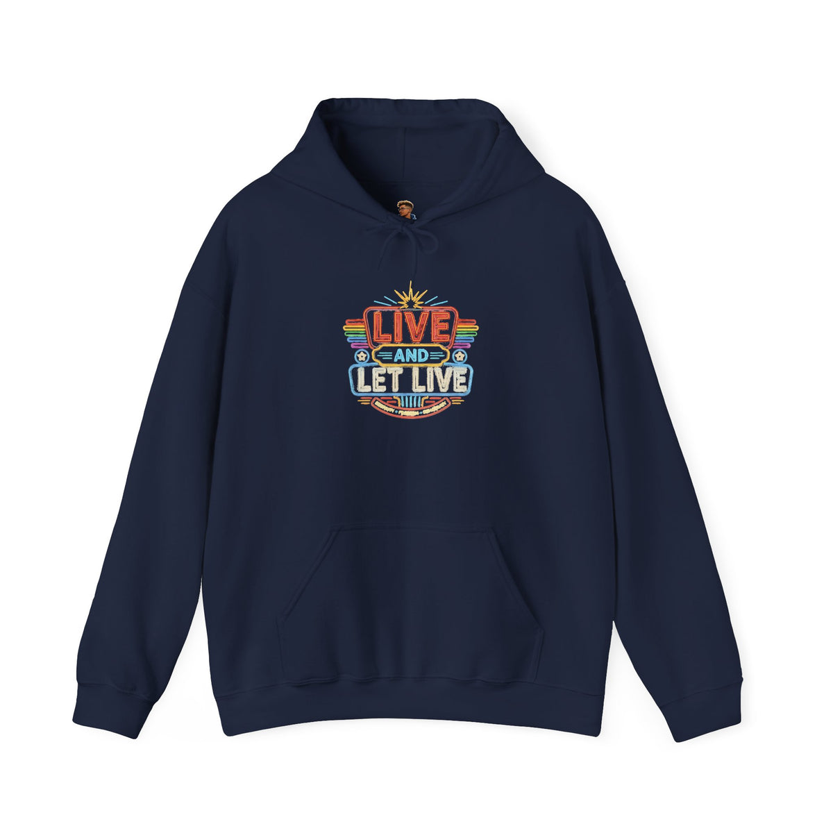 Live And Let Live Hoodie — Retro Peace Graphic Pullover