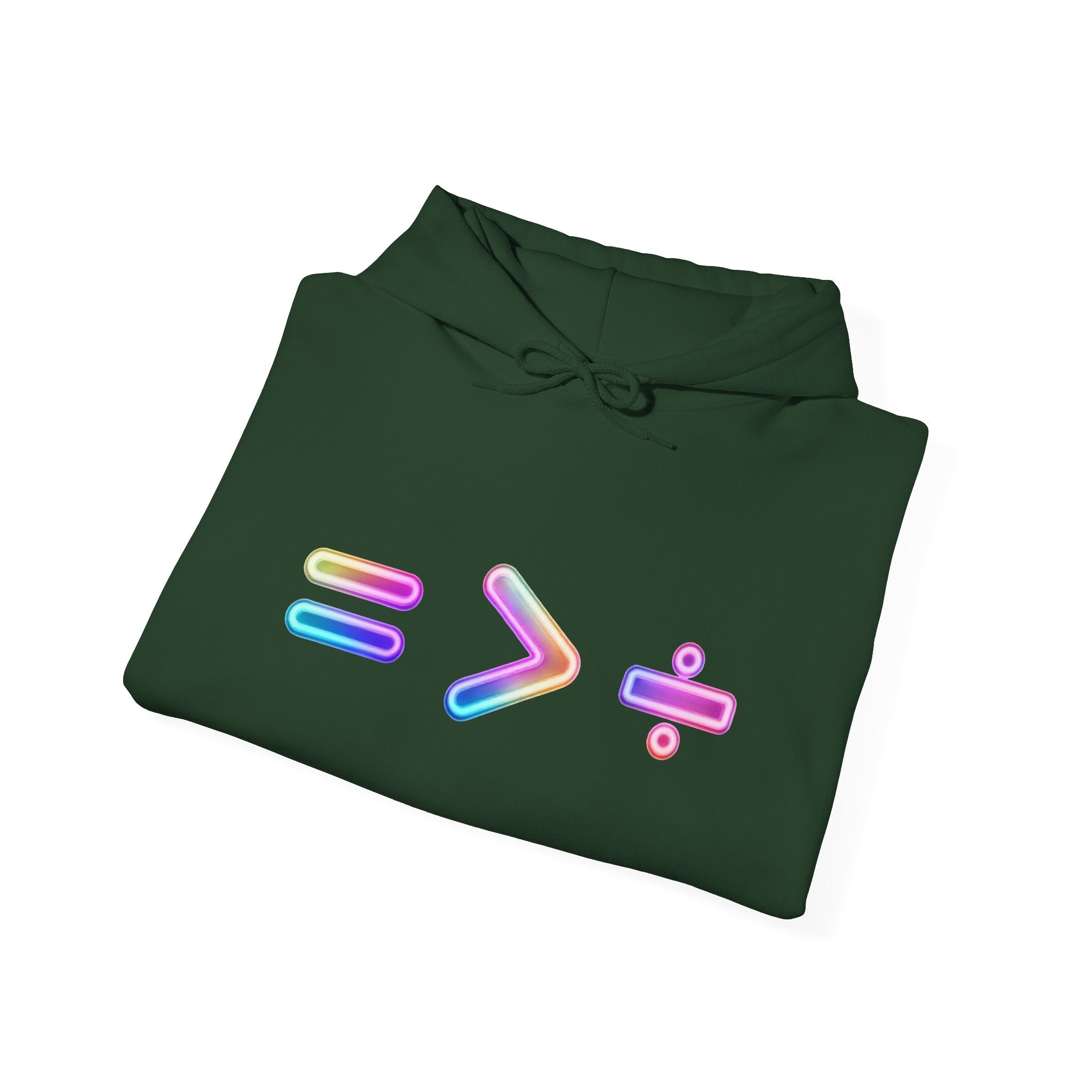 Equality is Greater than Division Neon Style Pullover Hoodie