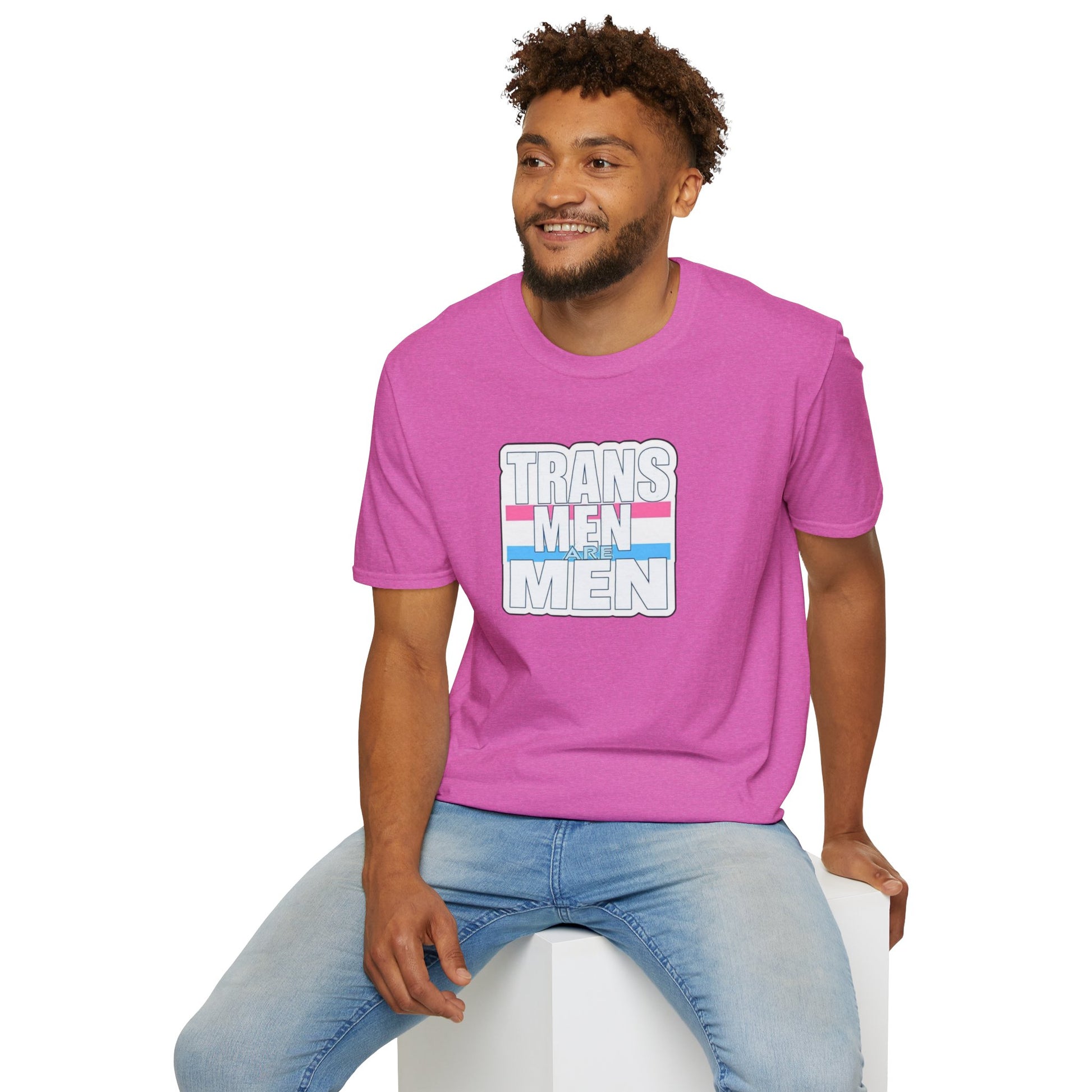 Unisex Softstyle T-Shirt - 'Trans Men Are Men' Statement Tee