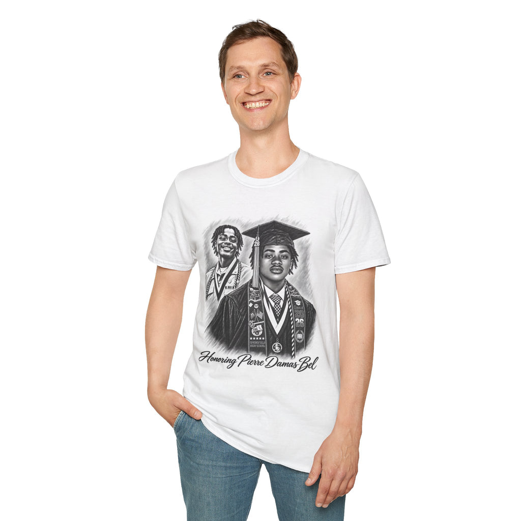 Double Portrait Front - In Memory of Pierre Damas Bel T-Shirt