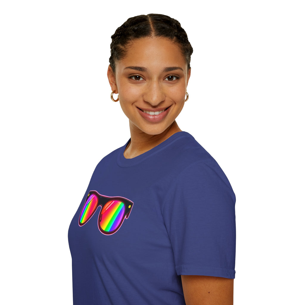 Rainbow Sunglasses Unisex t-shirt