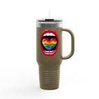 Rainbow Tongue Insulated Travel Mug - 40oz, Perfect for Pride Celebrations