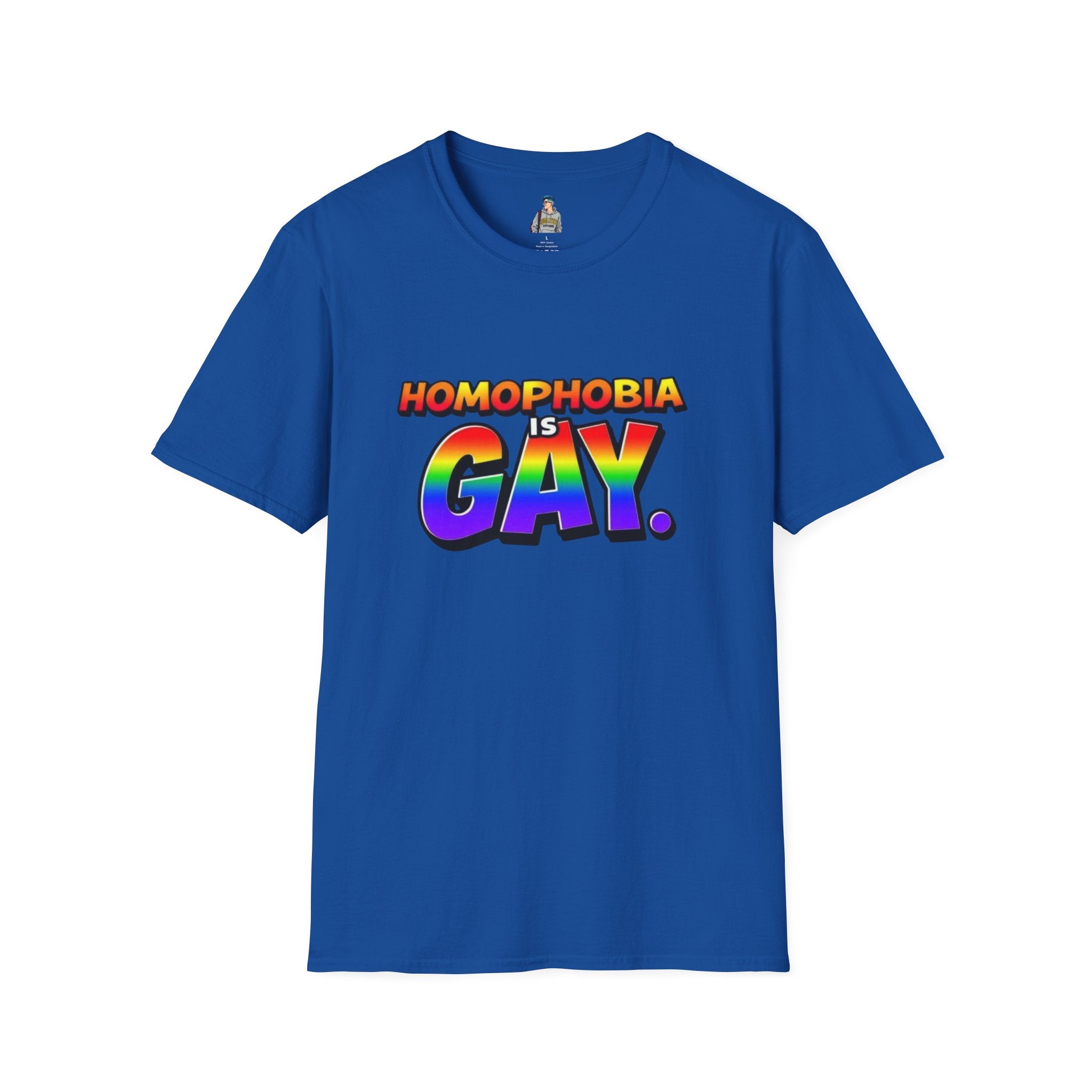 Pride T-Shirt, Homophobia Is Gay Unisex Softstyle Shirt