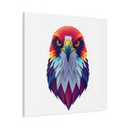 Vibrant Falcon Wall Art - Matte Stretched Canvas, Colorful Bird Decor