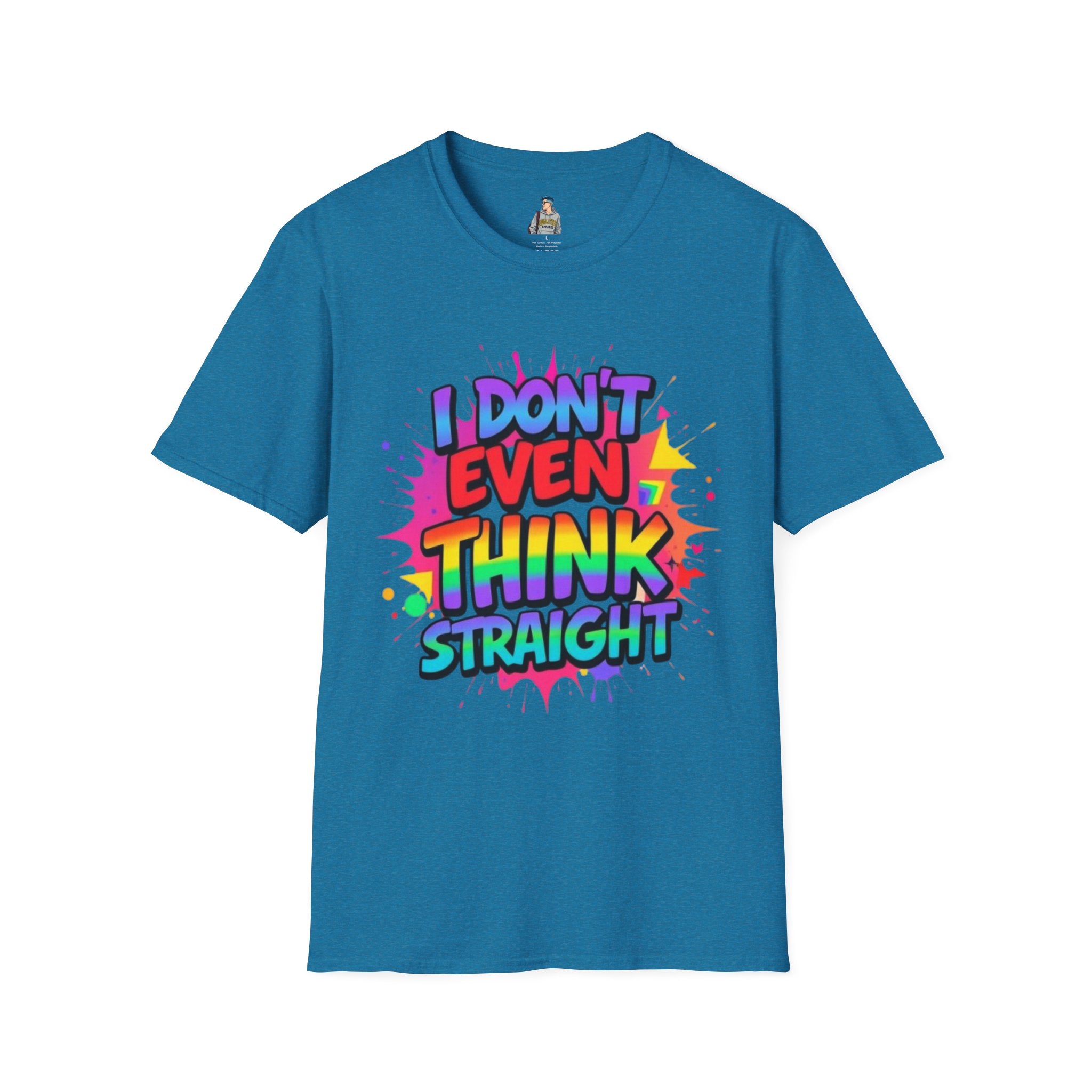 Pride T-Shirt, Unisex Graphic Tee, "I don't even think straight"