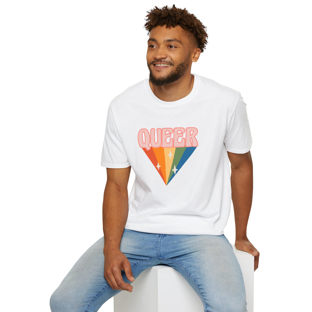 Queer Rainbow Sparkle Pride Tree Las Vegas T-Shirt