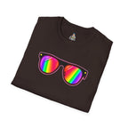 Rainbow Sunglasses Unisex t-shirt