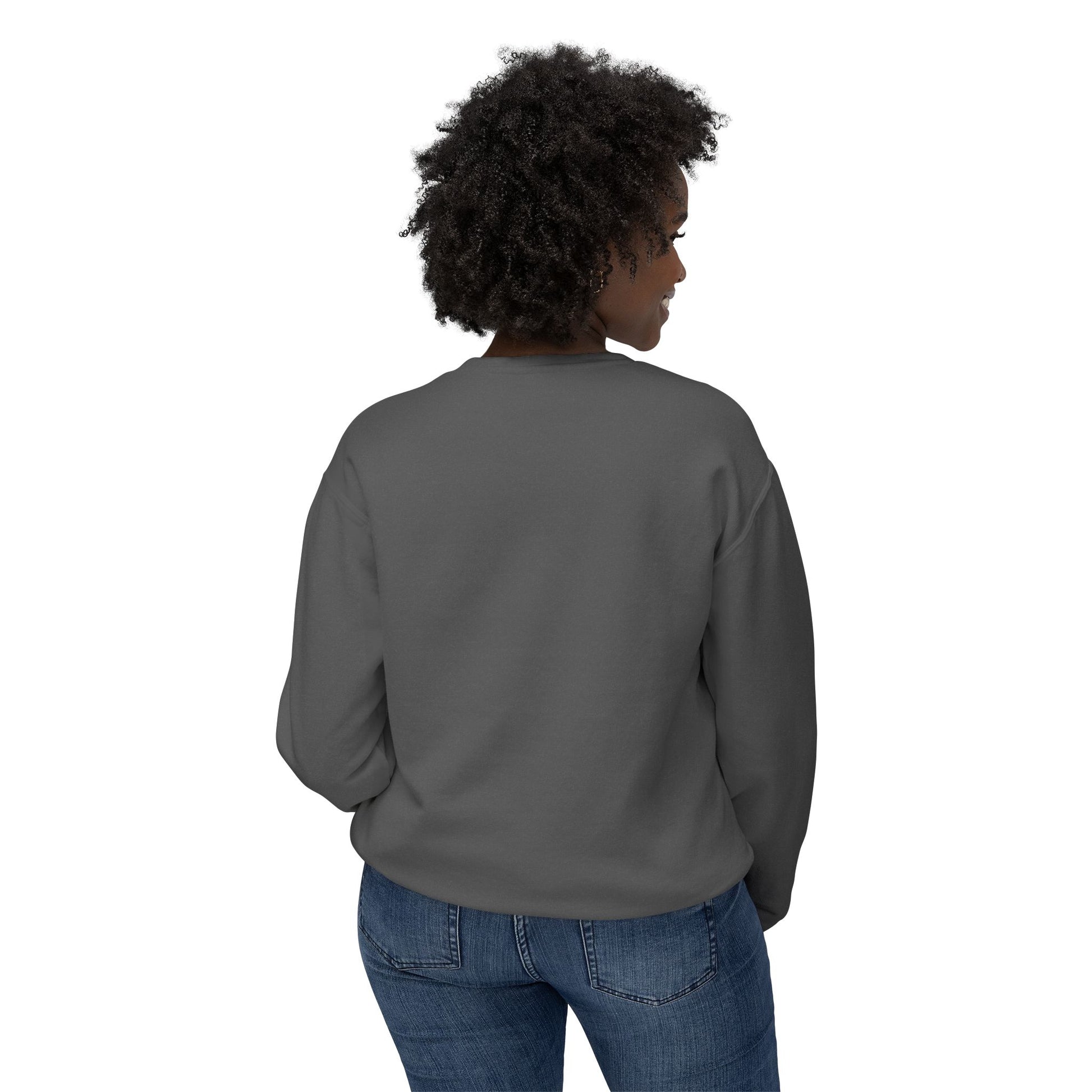 Unisex Lightweight Crewneck Sweatshirt - MAMA with Flowers
