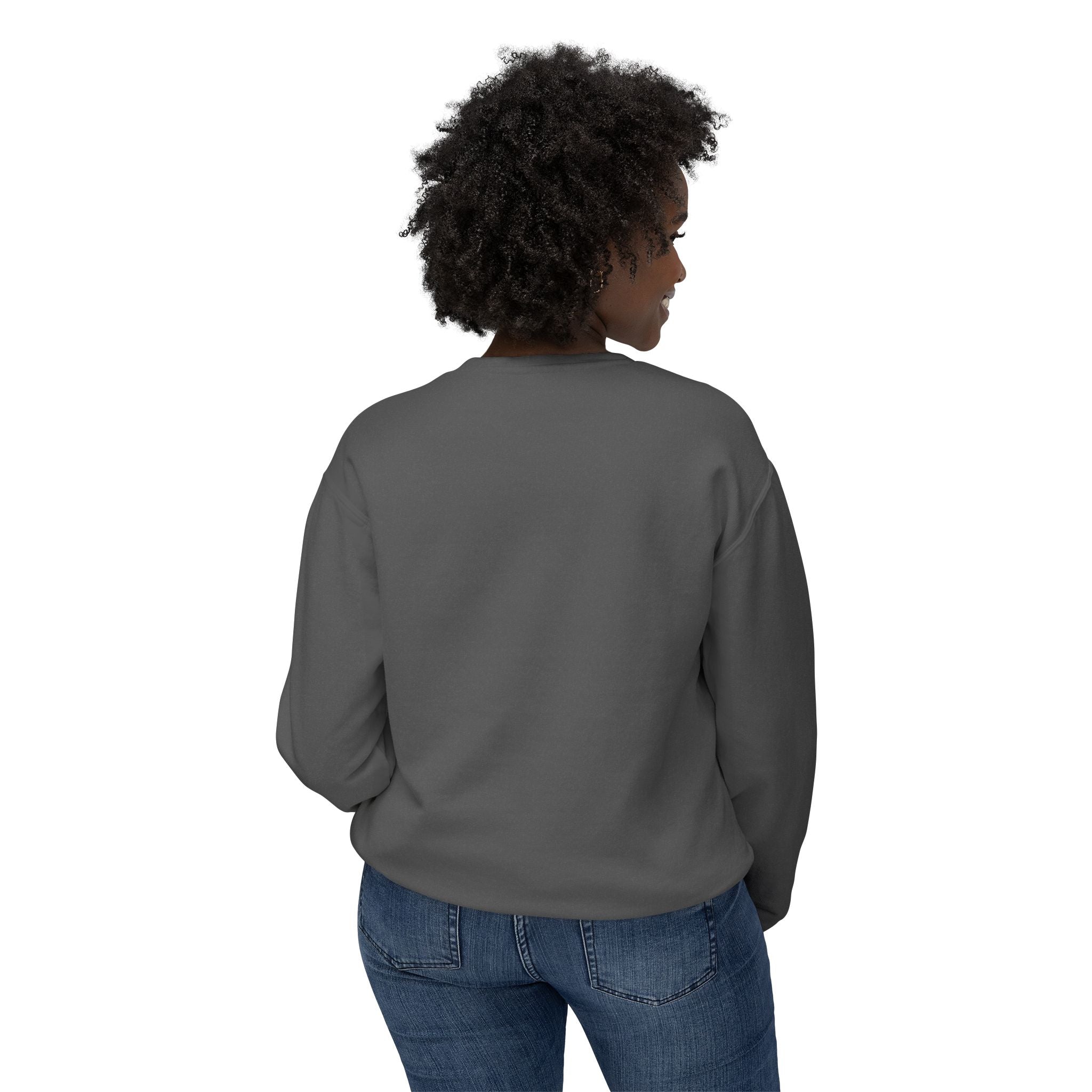 Unisex Lightweight Crewneck Sweatshirt - MAMA with Flowers
