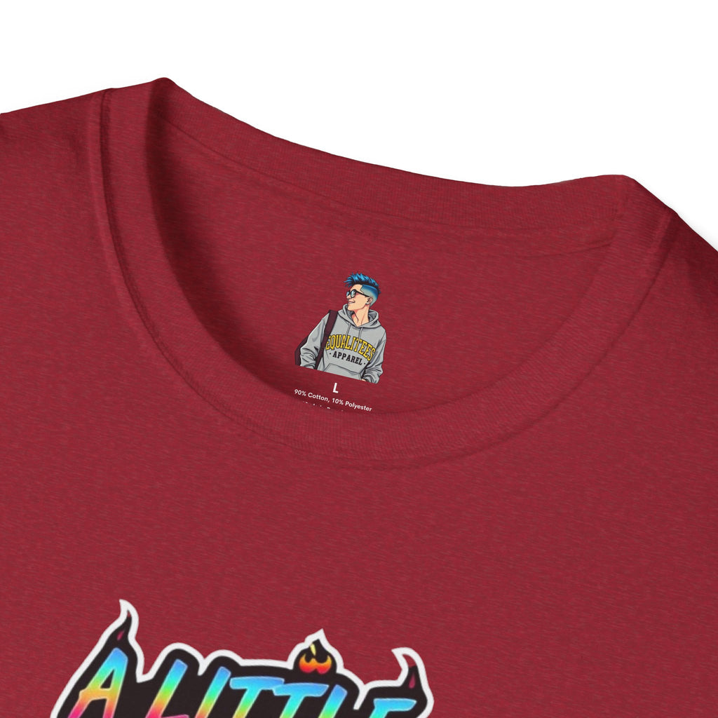 A Little Bit Neurospicy Unisex Softstyle T-Shirt - Fun & Quirky Graphic Tee for Neurodivergent Awareness