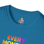 Queer History Month T-Shirt | Every Month is Queer History Month | Unisex Softstyle Tee