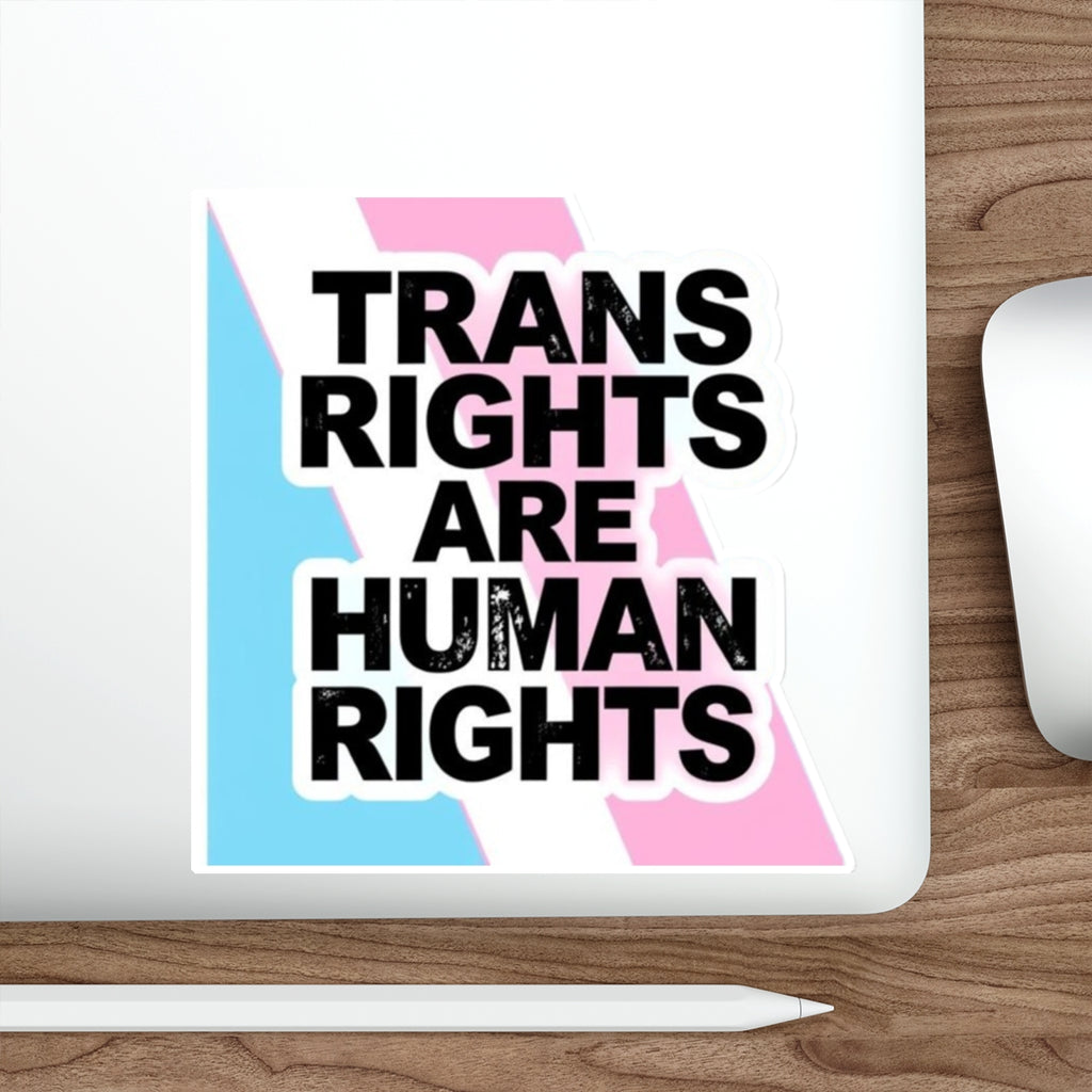 Die-Cut Stickers - TRANS RIGHTS ARE HUMAN RIGHTS
