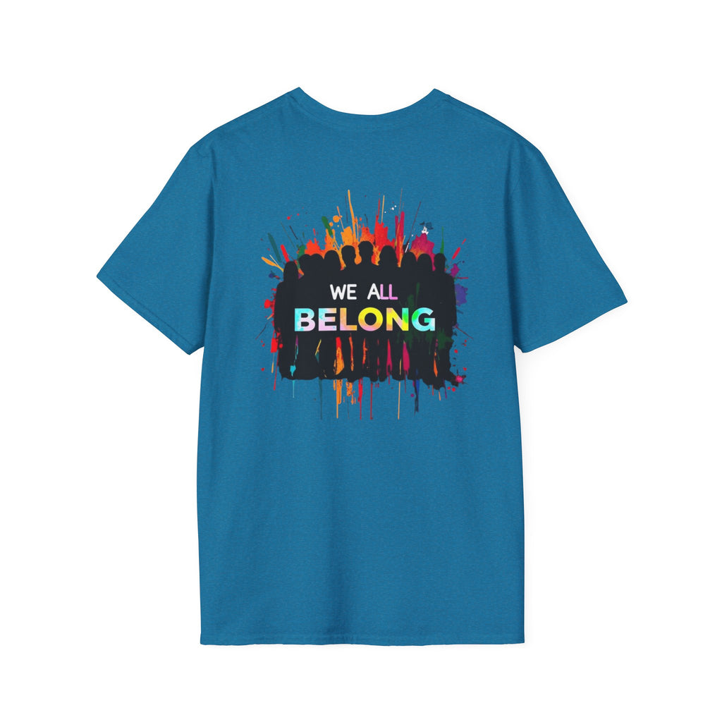 Unisex Softstyle T-Shirt - LGBTQ+ Empowerment T-Shirt: Conversion Therapy is Torture & We All Belong