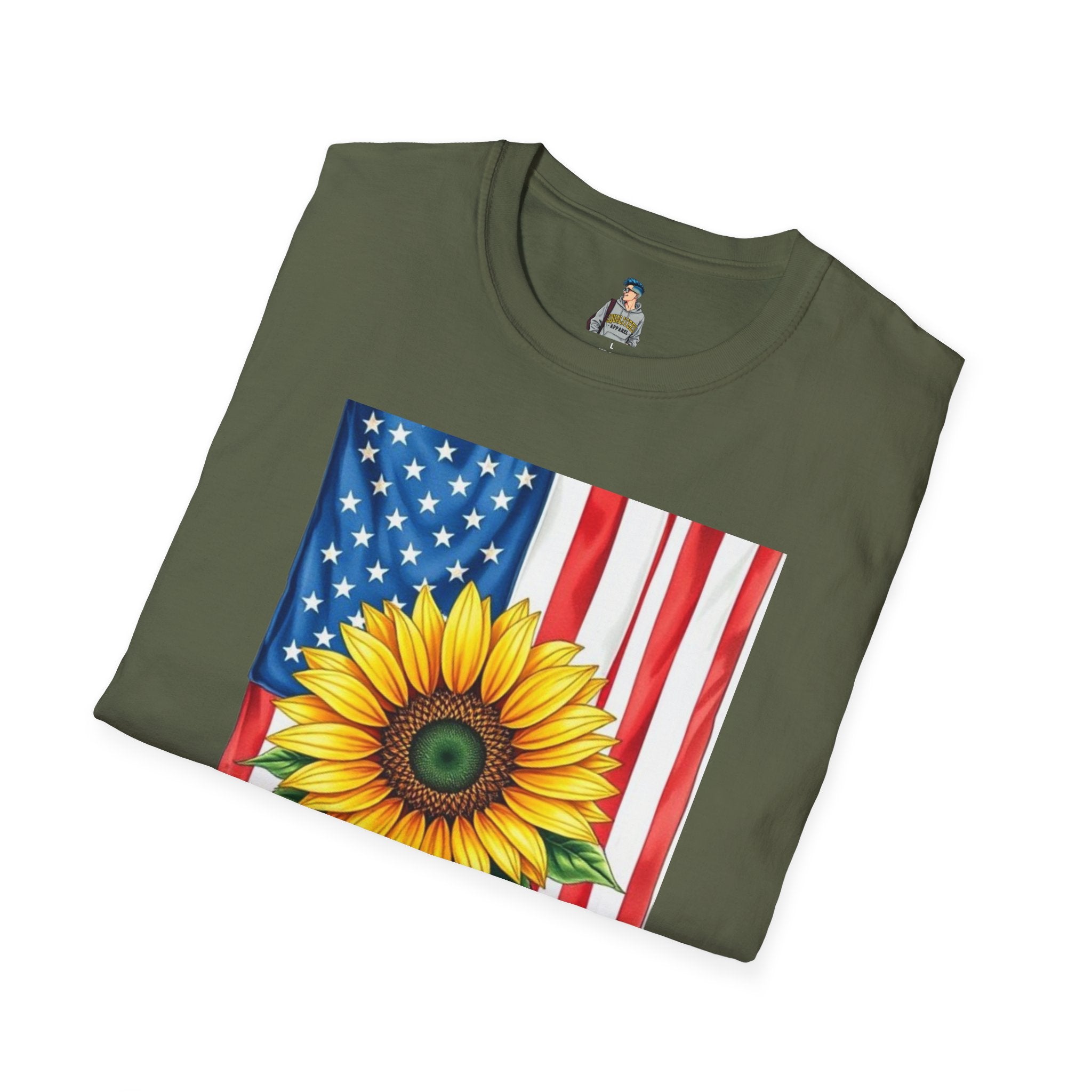 American Patriots Stand Behind Ukraine Unisex Softstyle T-Shirt