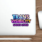 Die-Cut Stickers - TRANS VISIBILITY SAVES LIVES