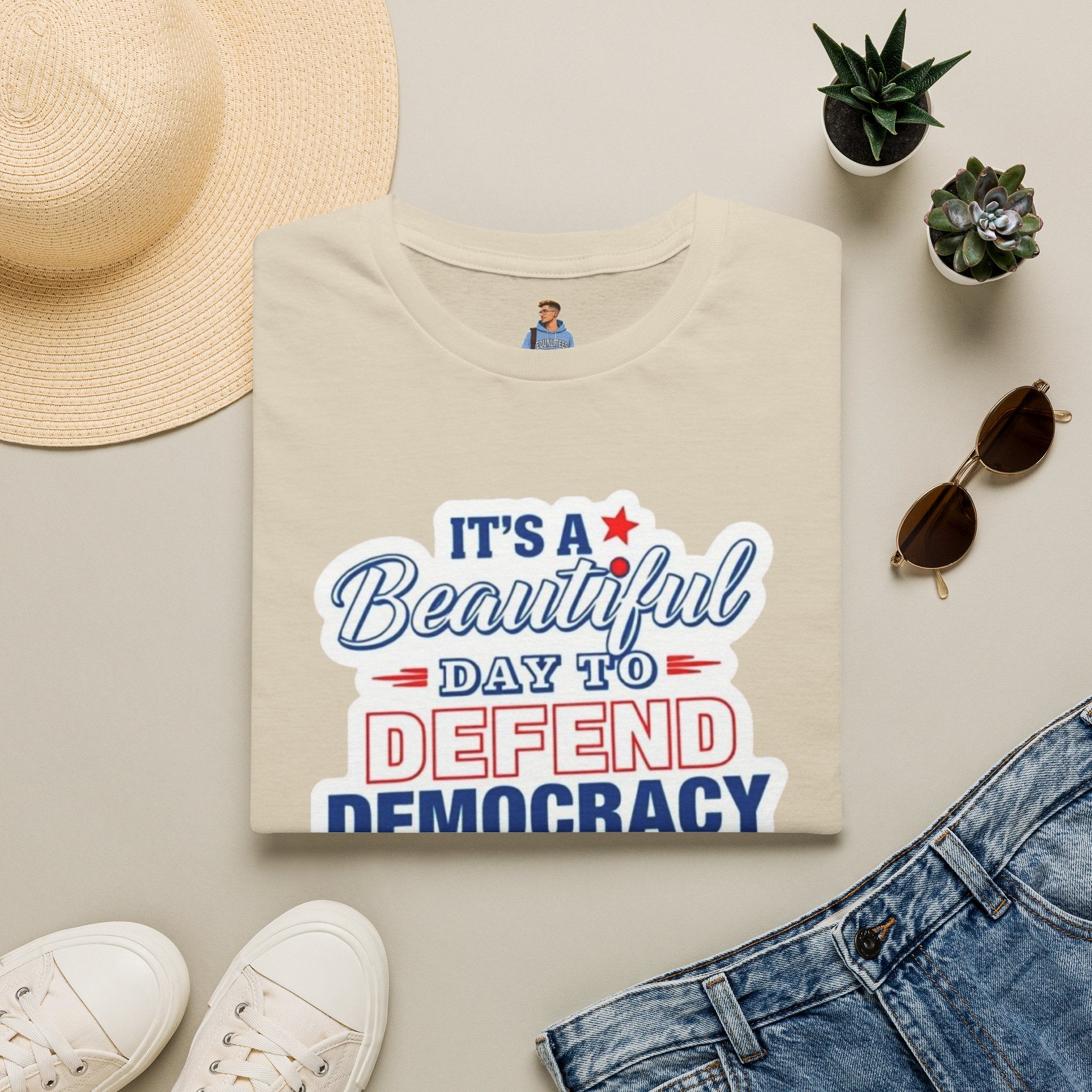 Defend Democracy Unisex Softstyle T-Shirt - Perfect for Activism and Everyday Wear