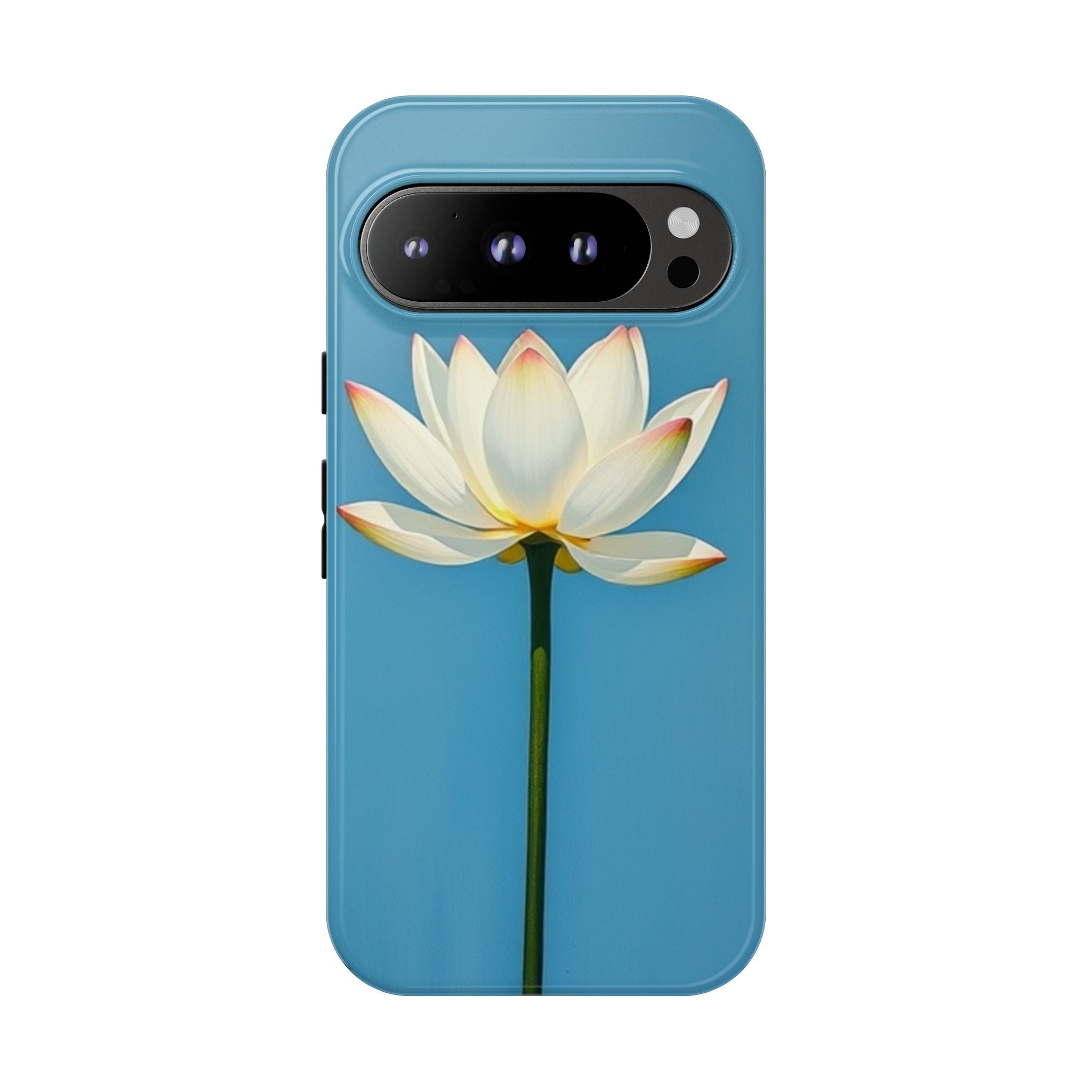 Open White Peace Lily Design Tough Case For Android & iPhone