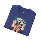Uncle Sam in disbelief Really, America? Unisex softstyle T-Shirt