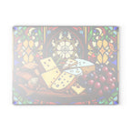 Stained Glass Cheese & Wine Cutting Board - Elegant Kitchen Decor