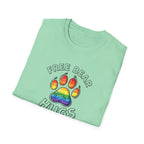 Free Bear Hugs Rainbow Paw T-Shirt