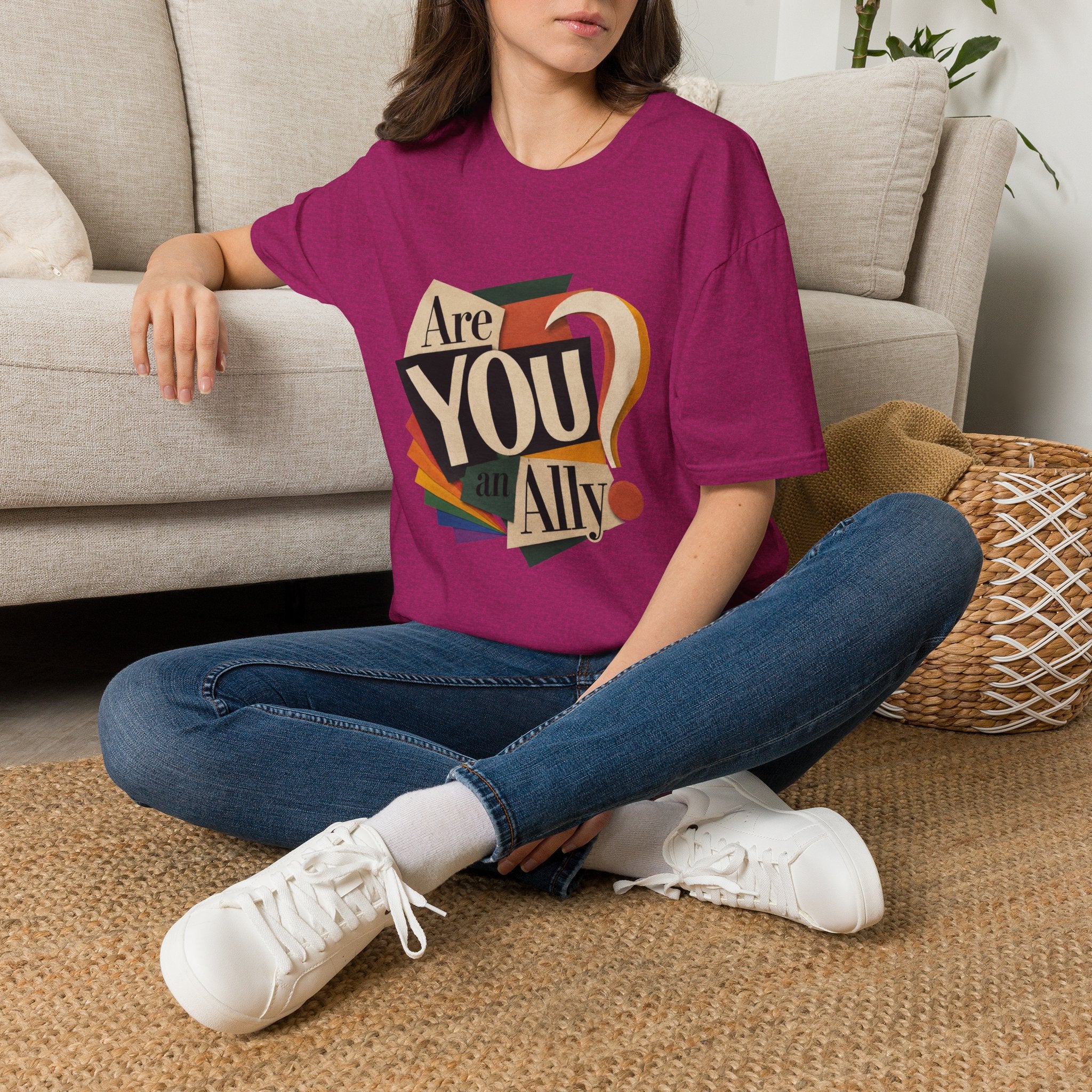 Are You An Ally? T-Shirt — Vintage Pride Ally Tee