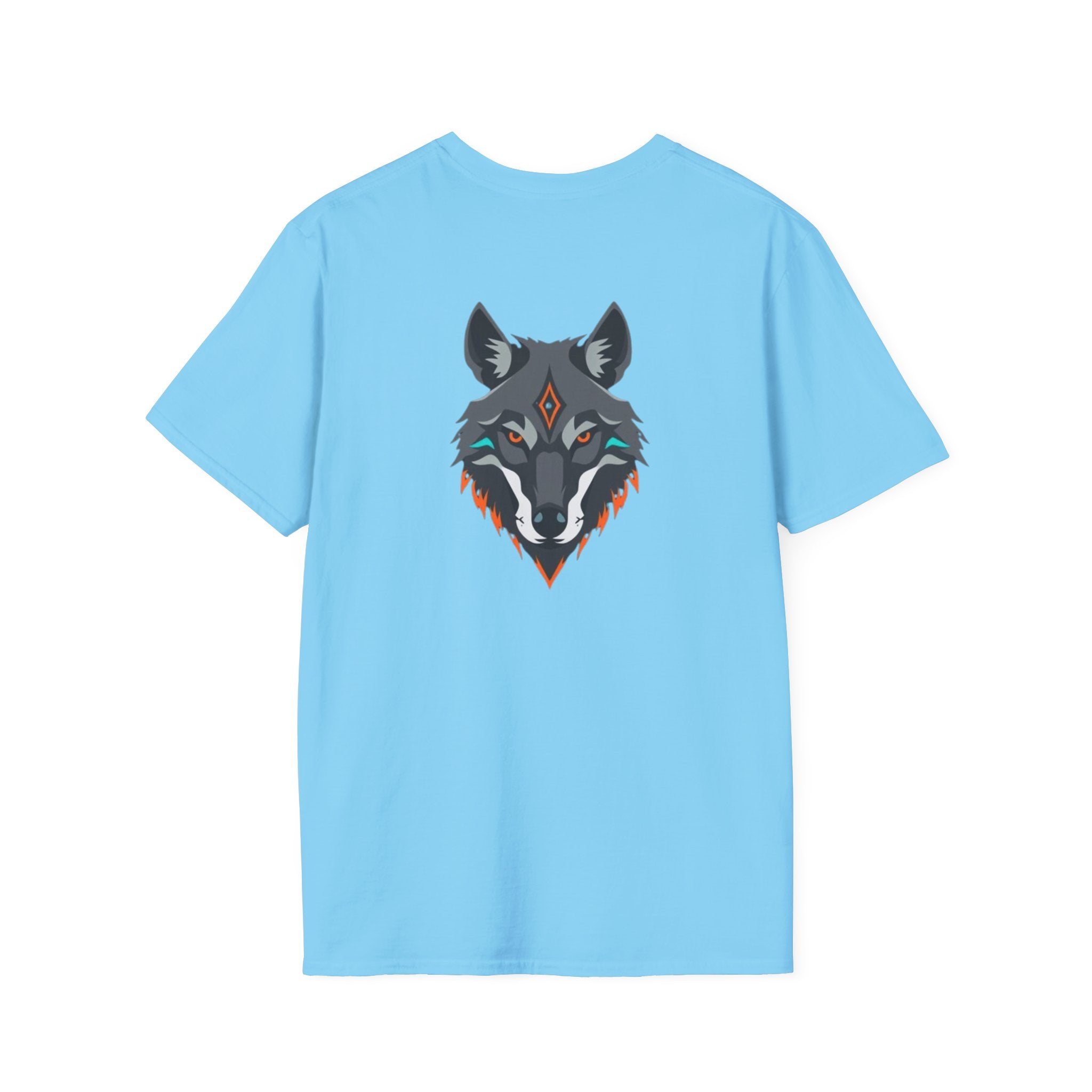 Mystical Wolf Design Unisex Softstyle T-shirt