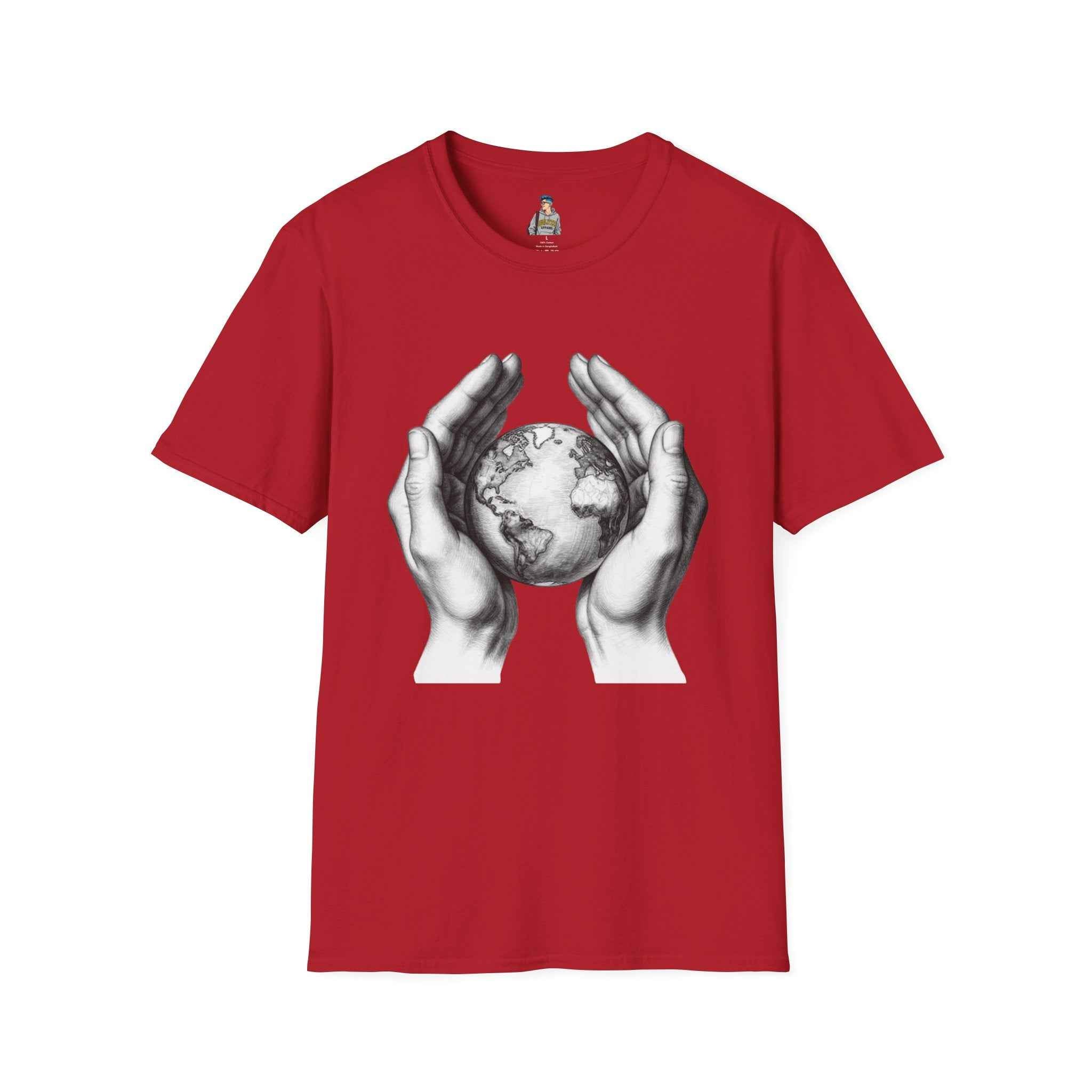 Earth in Your Hands T-Shirt — Protect the Planet Graphic Tee
