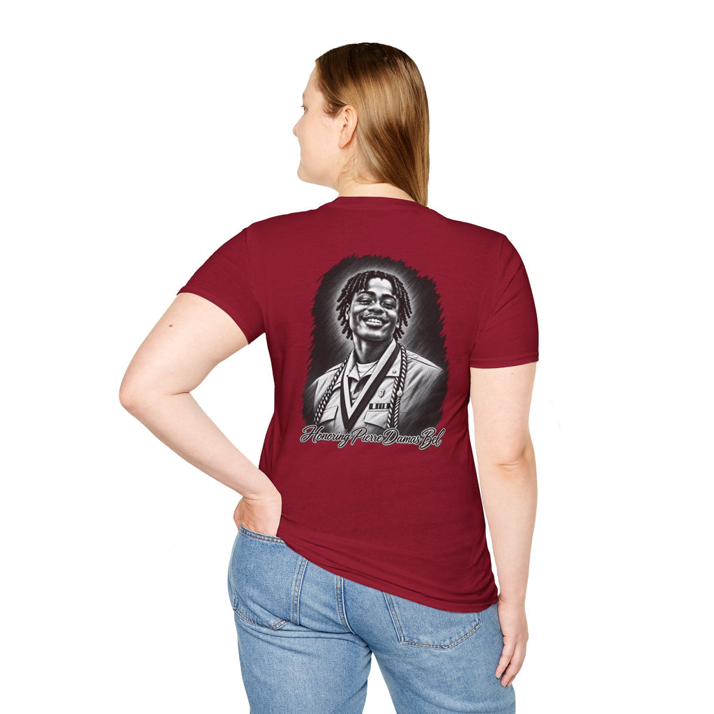 Portrait Front and Back - In Memory of Pierre Damas Bel T-Shirt