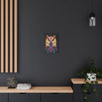 Colorful Owl Canvas Wall Art - 1.25" Stretched Matte