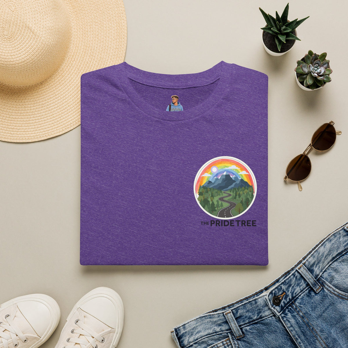 Pride Tree Las Vegas Mountain Graphic T-Shirt