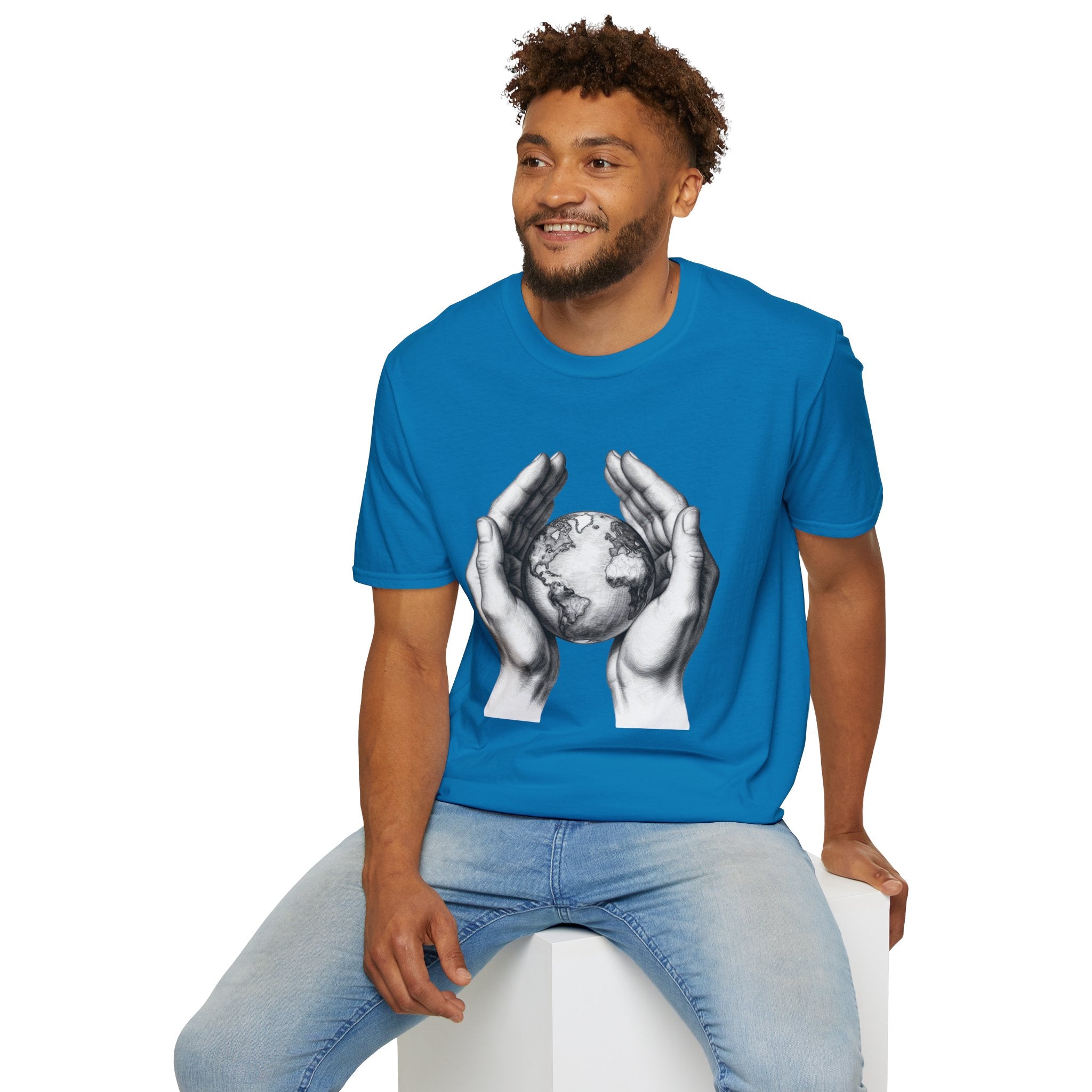 Earth in Your Hands T-Shirt — Protect the Planet Graphic Tee