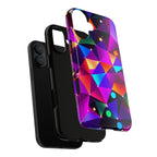 Android OR iPhone Compatible Cases - Colorful Angles Design - Unique Tough Cases