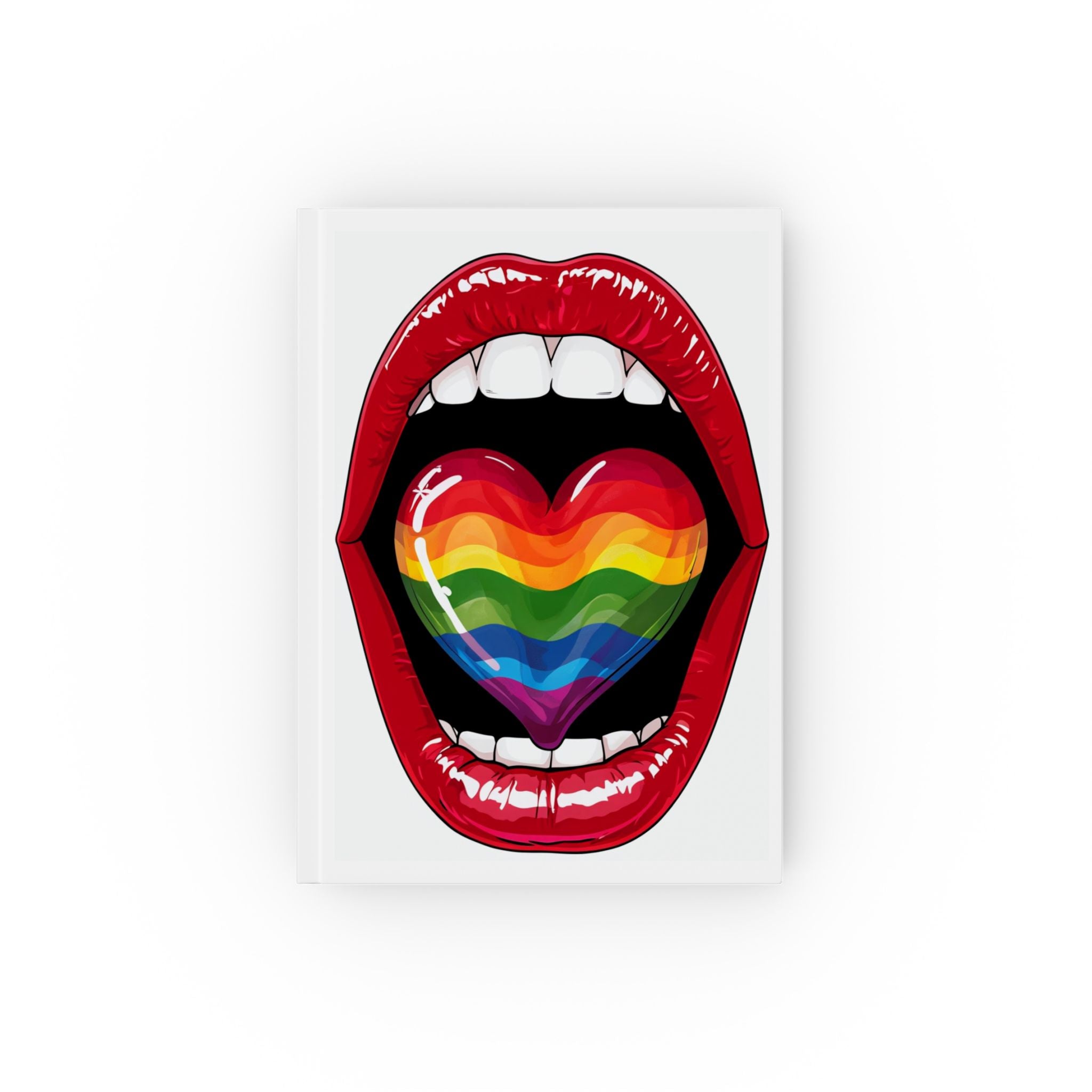 Rainbow Tongue Hard Backed Journal - Perfect for Gifts, Journaling, and Celebrations
