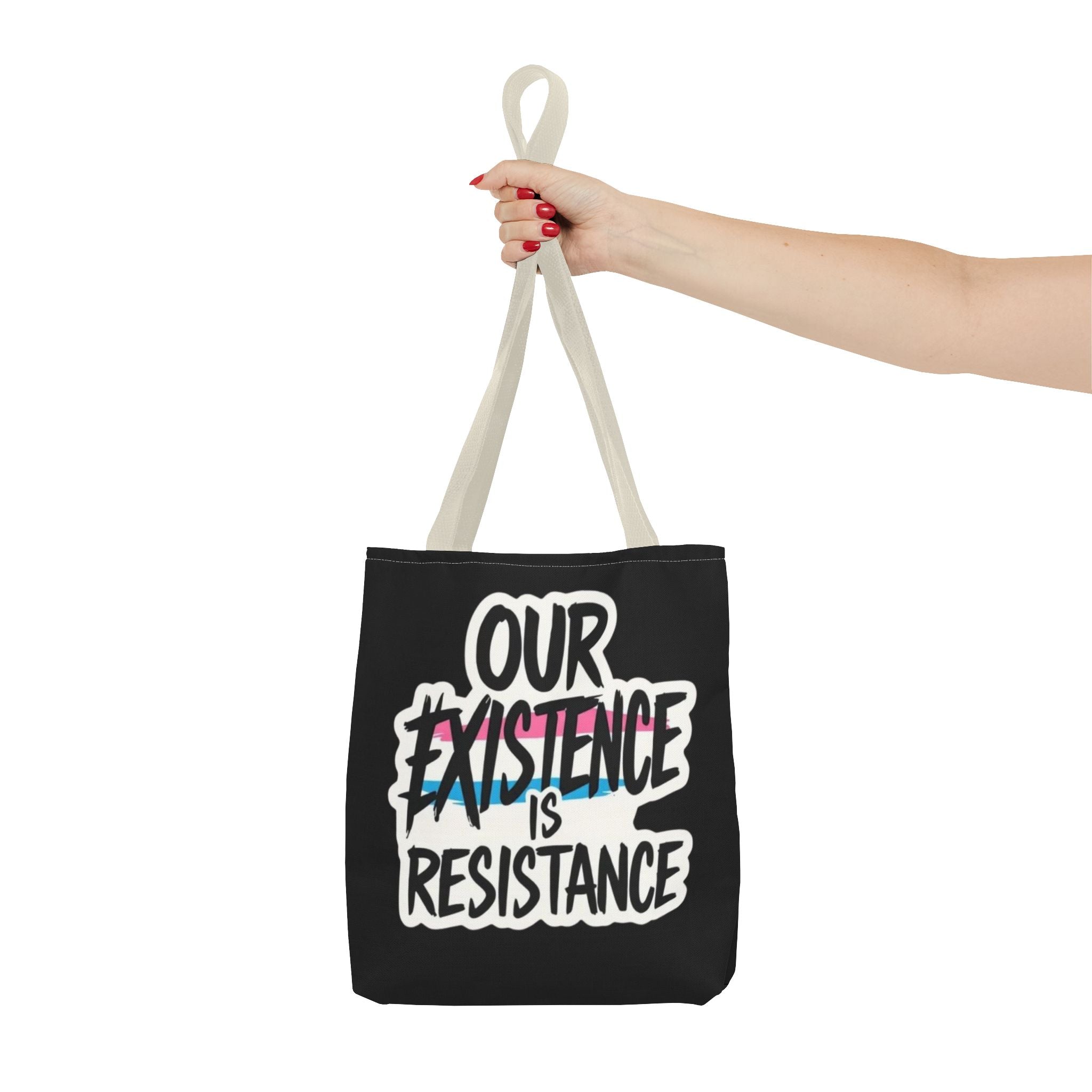 Our Existence Is Resistance Trans Protest Tote Bag