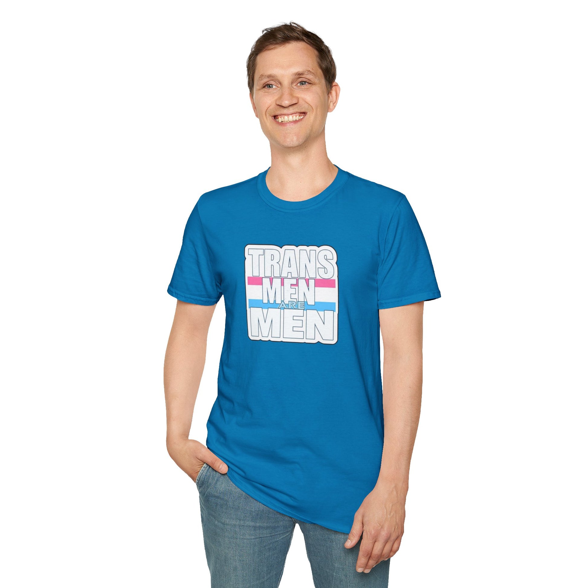 Unisex Softstyle T-Shirt - 'Trans Men Are Men' Statement Tee