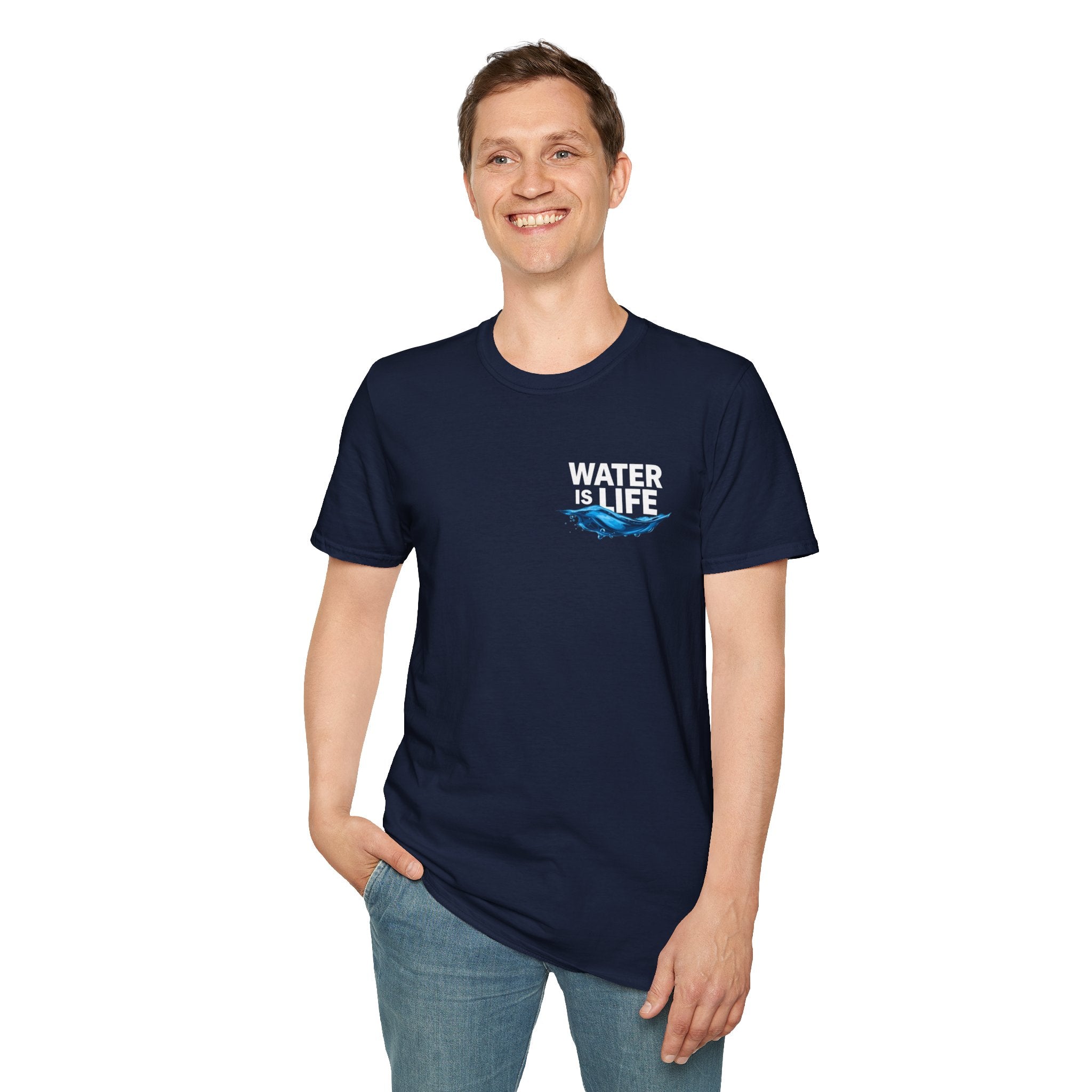 Water is Life Unisex T-Shirt | Eco-Friendly Tee for Environmentalists, Beach Lovers, Awareness Campaigns, Gifting