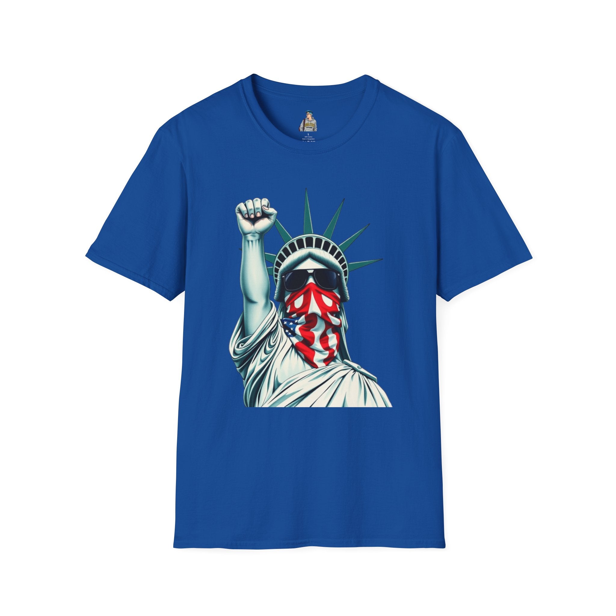 Resist - Patriotic Statue of Liberty T-Shirt - Unisex Softstyle Tee