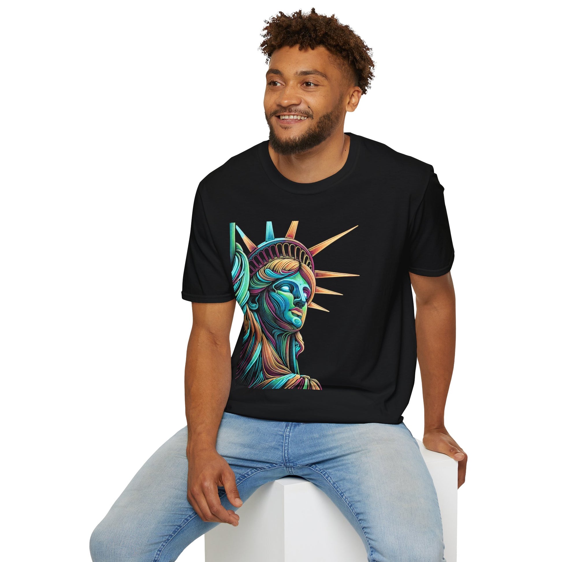 Lady Liberty - Softstyle Unisex T-Shirt