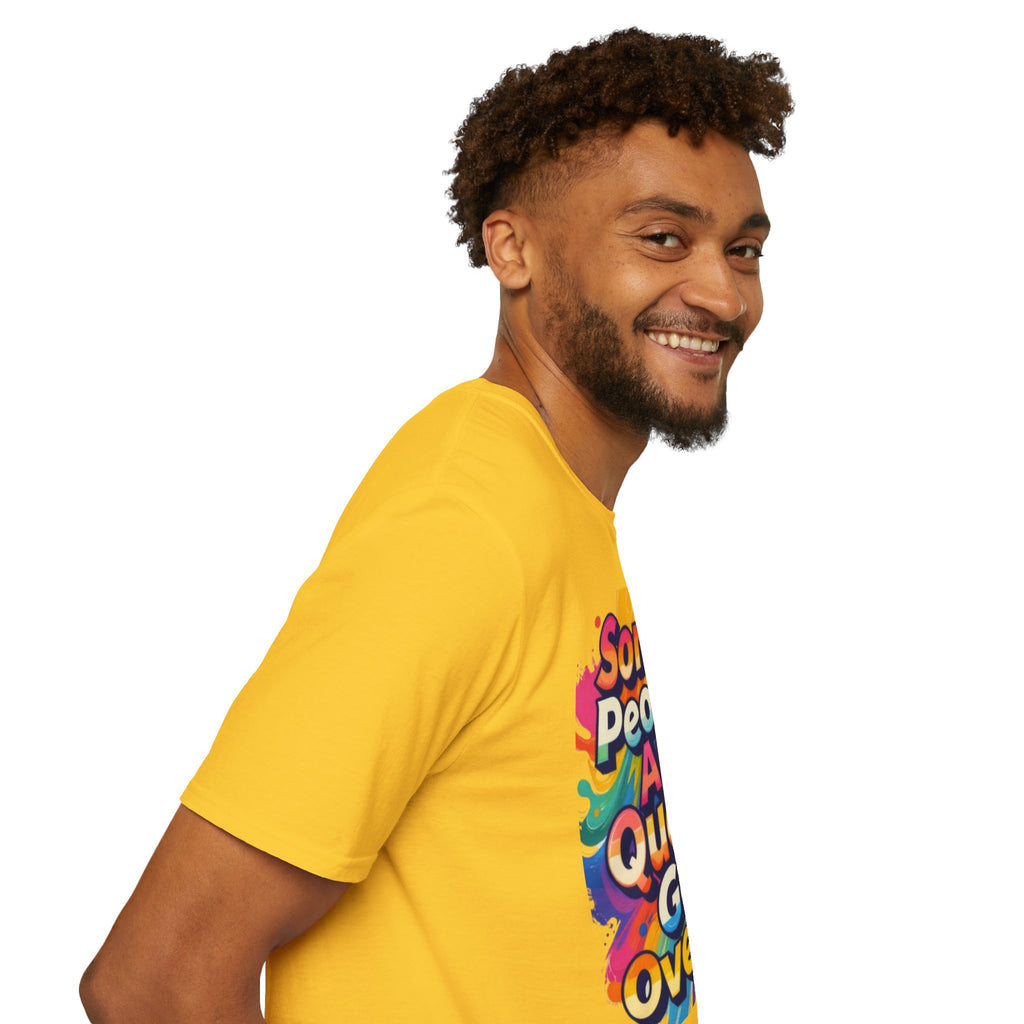 Some People Are Queer T-Shirt Rainbow Graphic