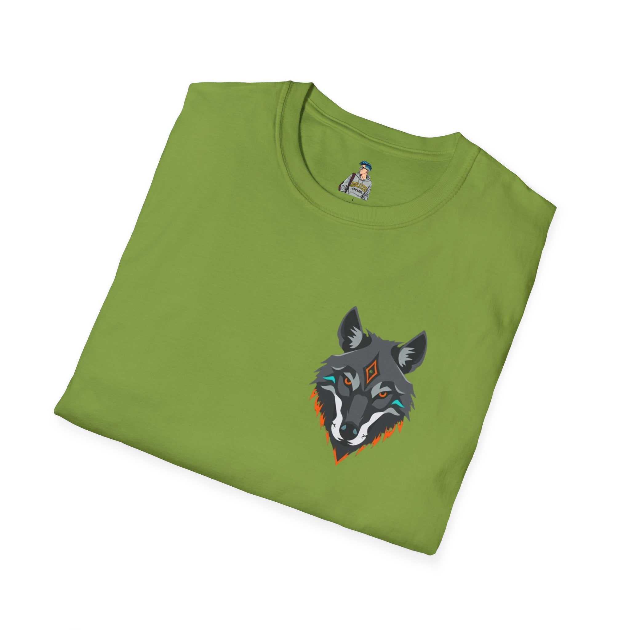 Mystical Wolf Design Unisex Softstyle T-shirt