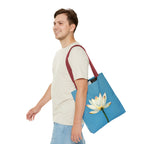 White Lily on Canvas Design - Tote Bag